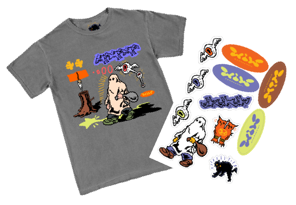 SHIRT AND STICKER SHEET BUNDLE